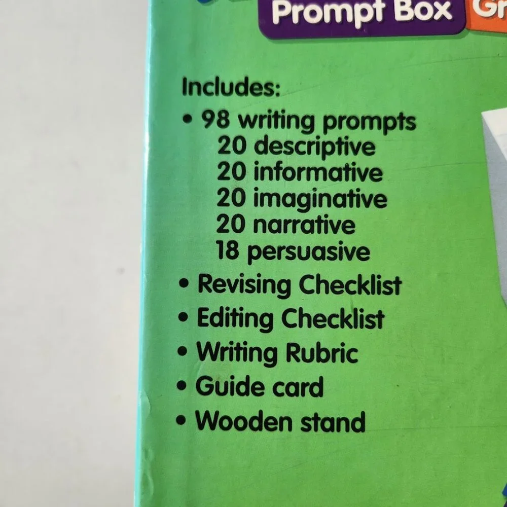 Lakeshore Ready to Write! Prompt Box Grade 4-6 AA569 Writing Prompts School Supp